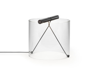 Алюминиевая и стеклянная светодиодная настольная лампа