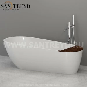 375001 Ванна из минерального литья pietraluce 70*170 см цвет Белая глазурь Kerasan Aquatech Италия