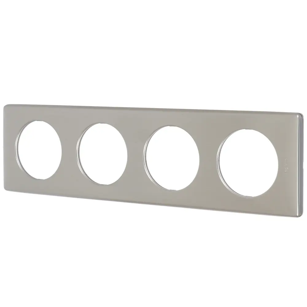 Рамка для розеток и выключателей Legrand Celiane 4 поста, цвет титан STLM-2034873 - Вид №1