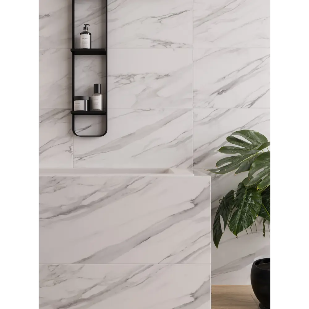 Плитка настенная Amore 30x60 см 1.44 м² матовая цвет белый Santreyd STLM-2084158 - Вид №5