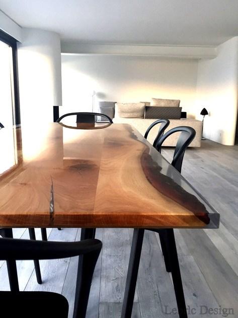 ANTICO TRENTINO Обеденный стол из смолы Lebrìc design - legno e resina sun-id-1383007 - Вид №7