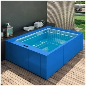 Бассейн Gruppo Treesse Muse Plus-V212I-G прямоугольный встроенный голубой