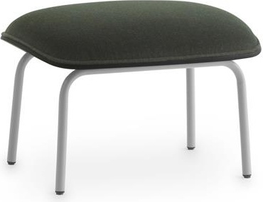601859 Pad Footstool Grey Steel Black / Synergy Normann Copenhagen 