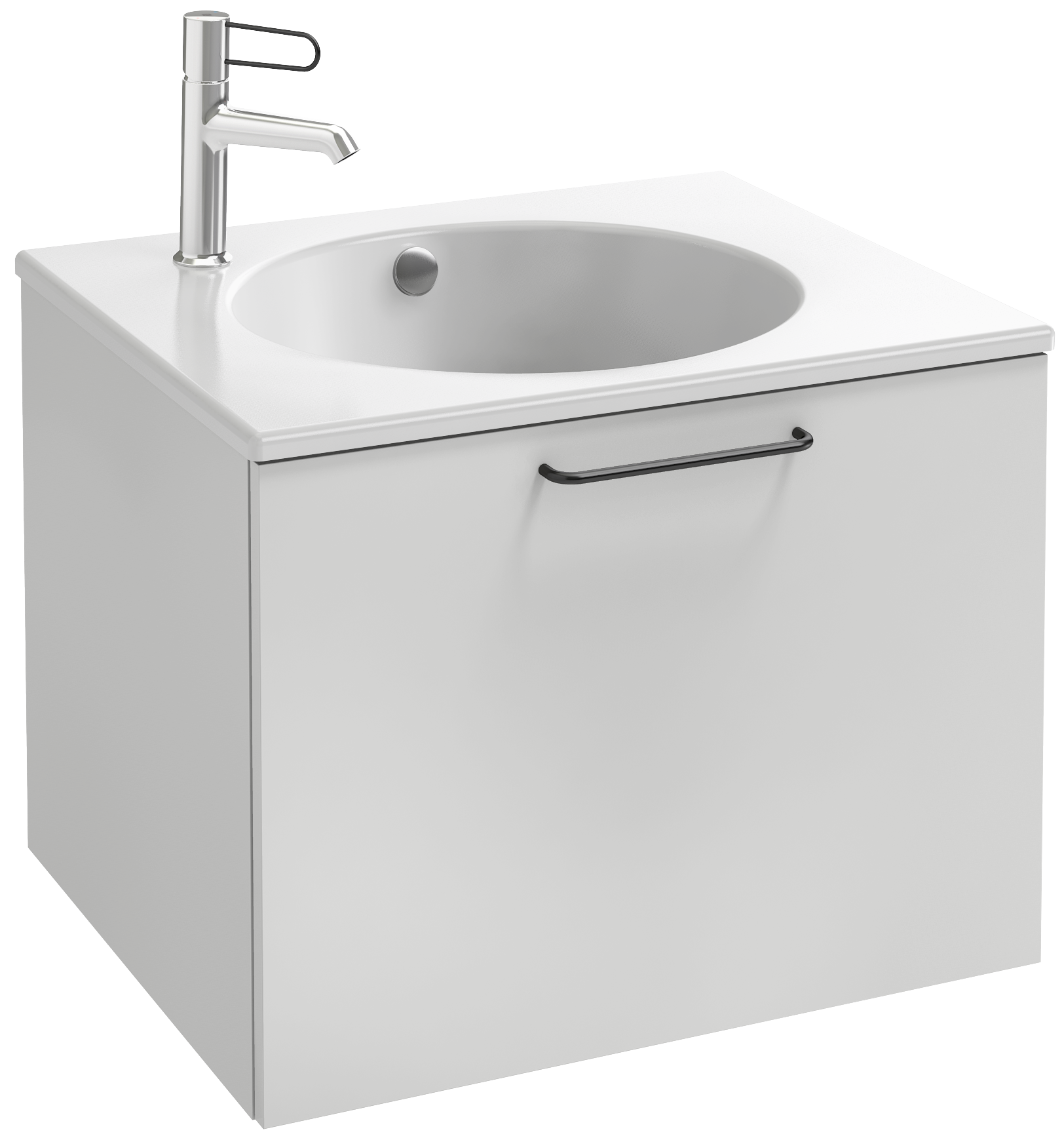 EB2510-R9-NR4 Тумба для столешницы 60 см, 1 верхний ящик, черная ручка JACOB DELAFON ODÉON RIVE GAUCHE ODEON RIVE GAUCHE