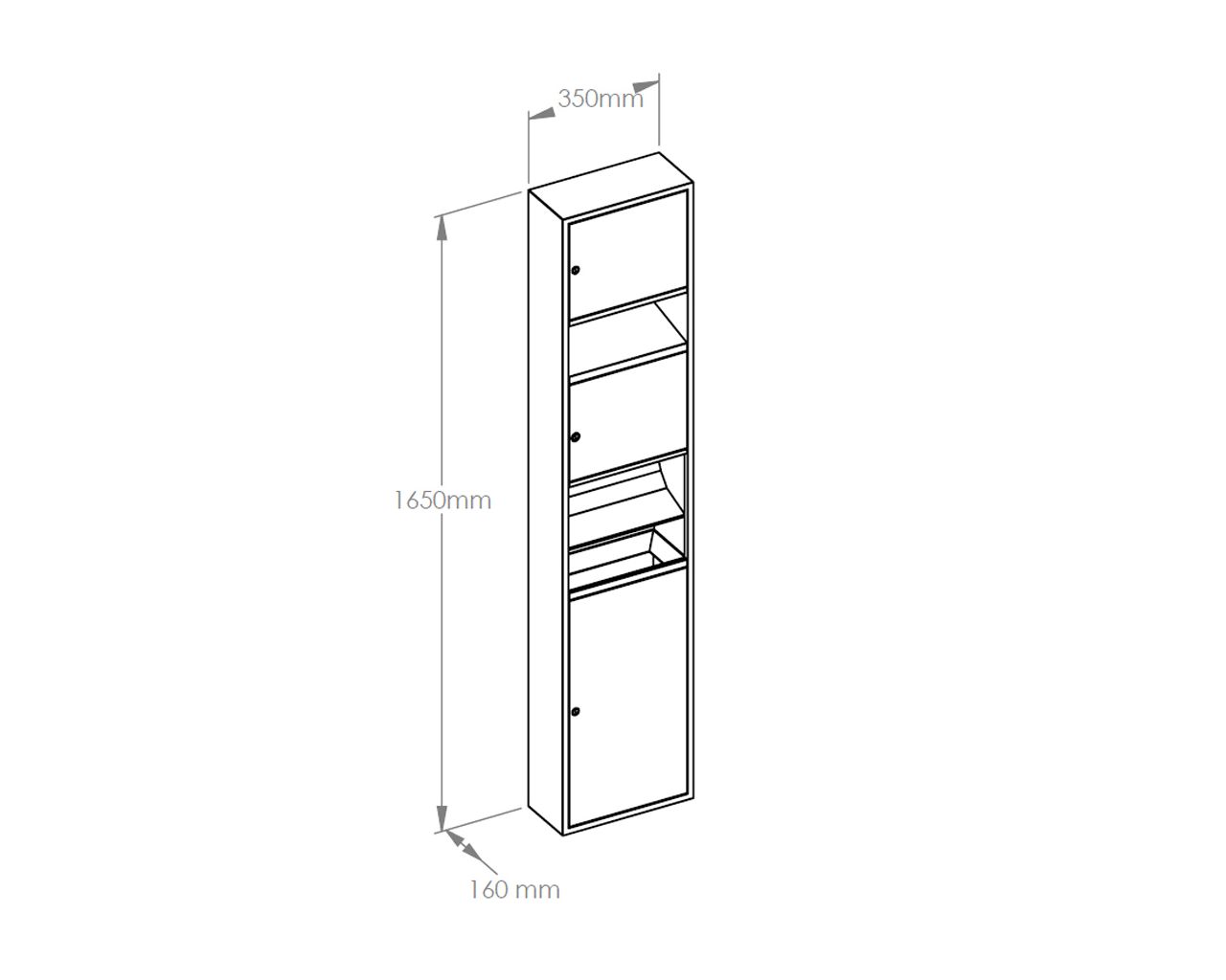 ASM751 Накладной полотенцедержатель, сушилка для рук и корзина STELLA Merida  - Вид №1