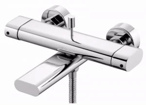 JUSTIME Смеситель для ванны настенный на 2 отверстия из хромированной латуни Perfecto 6920-94-80cp