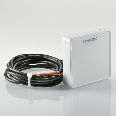 VT.C8.F.0 Датчик температуры пола комнатный беспроводной Valtec 80 х 80 х 20 мм  - Вид №1