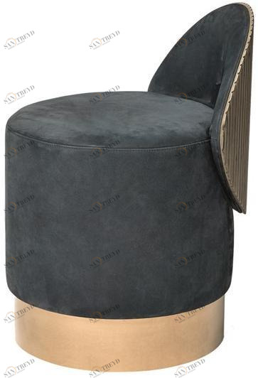 Shake Круглый пуф из нубука с обивкой Hege sun-id-1420961