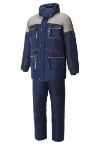 64815 Костюм "Арктика" зимний синий-серый  Зимняя спецодежда  размер 60-62/182-188