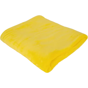 Плед, 180х200 см, фланель, цвет жёлтый