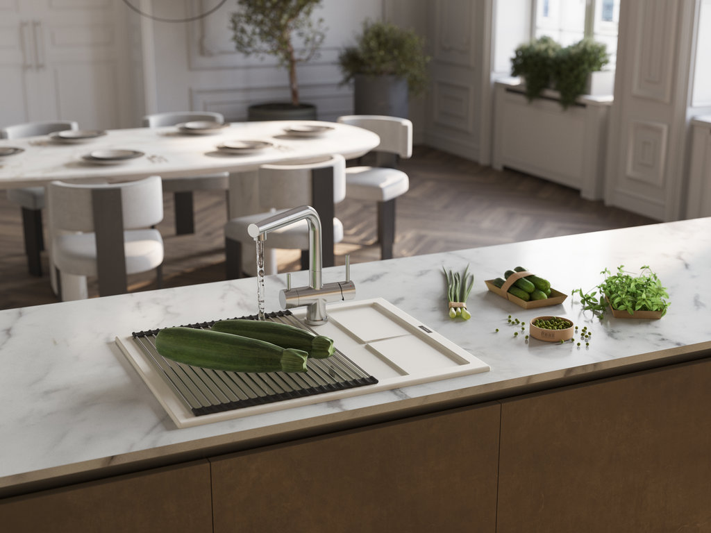 Кухонная мойка Sumi 65A WH OMOIKIRI 4993861 - Вид №2