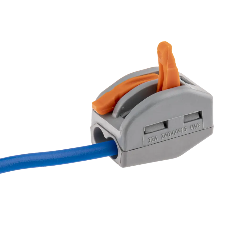 84746775 Клеммы соединительные монтажные с рычажком Duwi СМК 222-412 2-проводные 4мм² серые 20шт 26621 1 STLM-1112320  - Вид №6