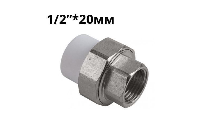 290501 Фитинг переходной с внутренней резьбы 1/2" на 20мм PPR LAB.Space 
