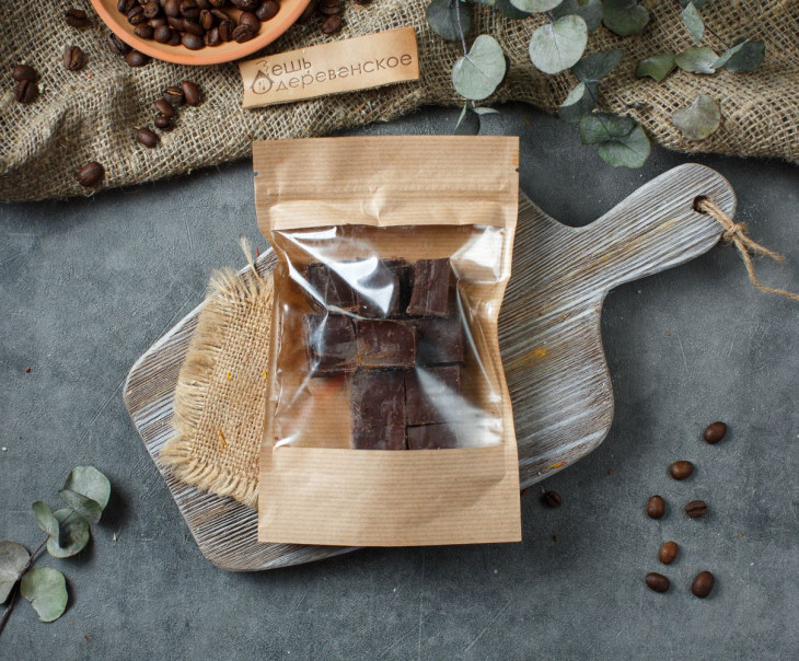 5945 Шоколад кусковой горький кофейный 50% Вкусляндия  - Вид №2