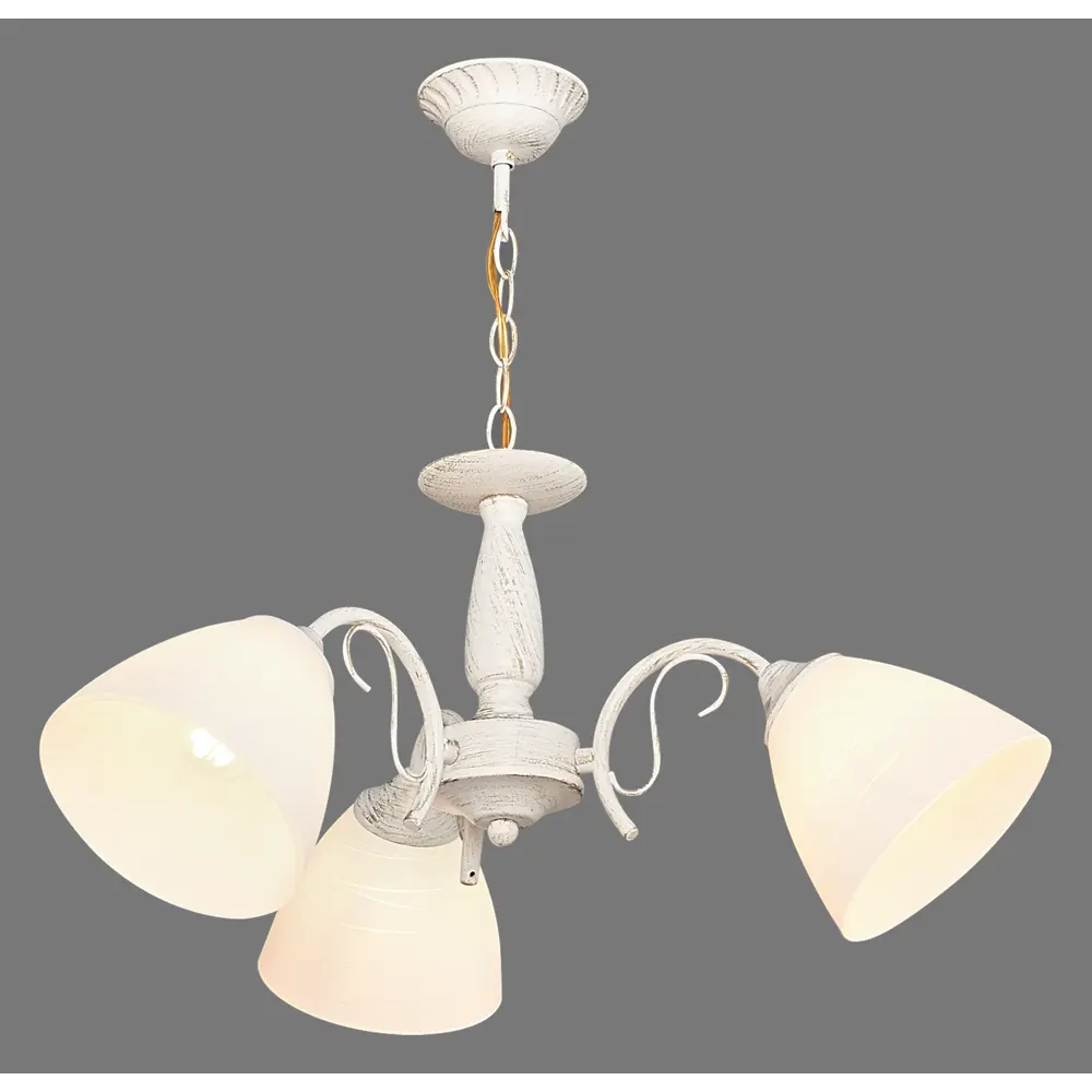 Люстра подвесная «Амфора» КС30067/3P, 3 лампы, 9 м², цвет белый КЛЮЧНИК STLM-2001509 - Вид №2