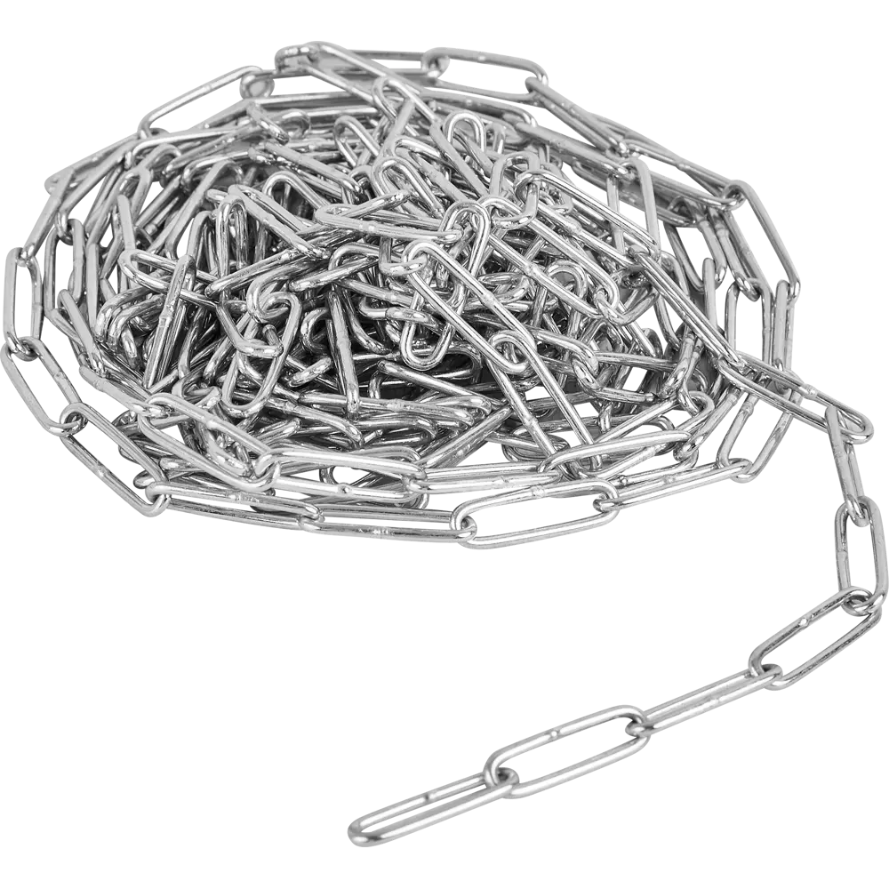 Цепь Standers DIN 766 2 мм длинное звено 5 м сталь оцинкованная STLM-2185444 - Вид №2
