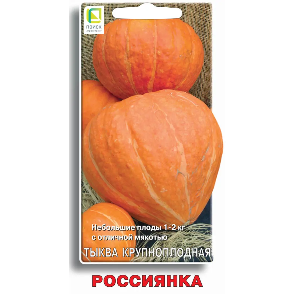 Семена овощей Поиск тыква крупноплодная Россиянка 10 шт. 89450880 STLM-2146419 