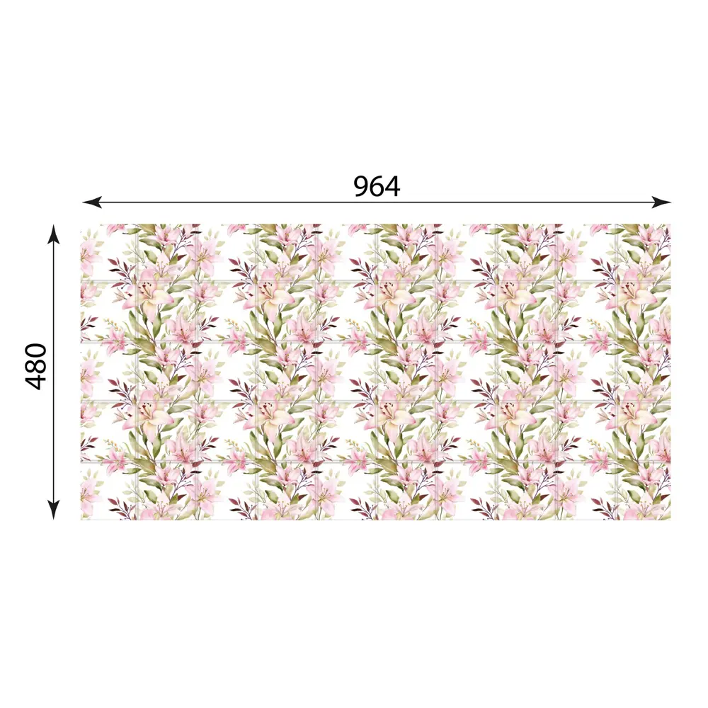 GRACE Стеновая панель ПВХ Лилии - изящный декор для кухни 89380915 STLM-1446967 - Вид №5