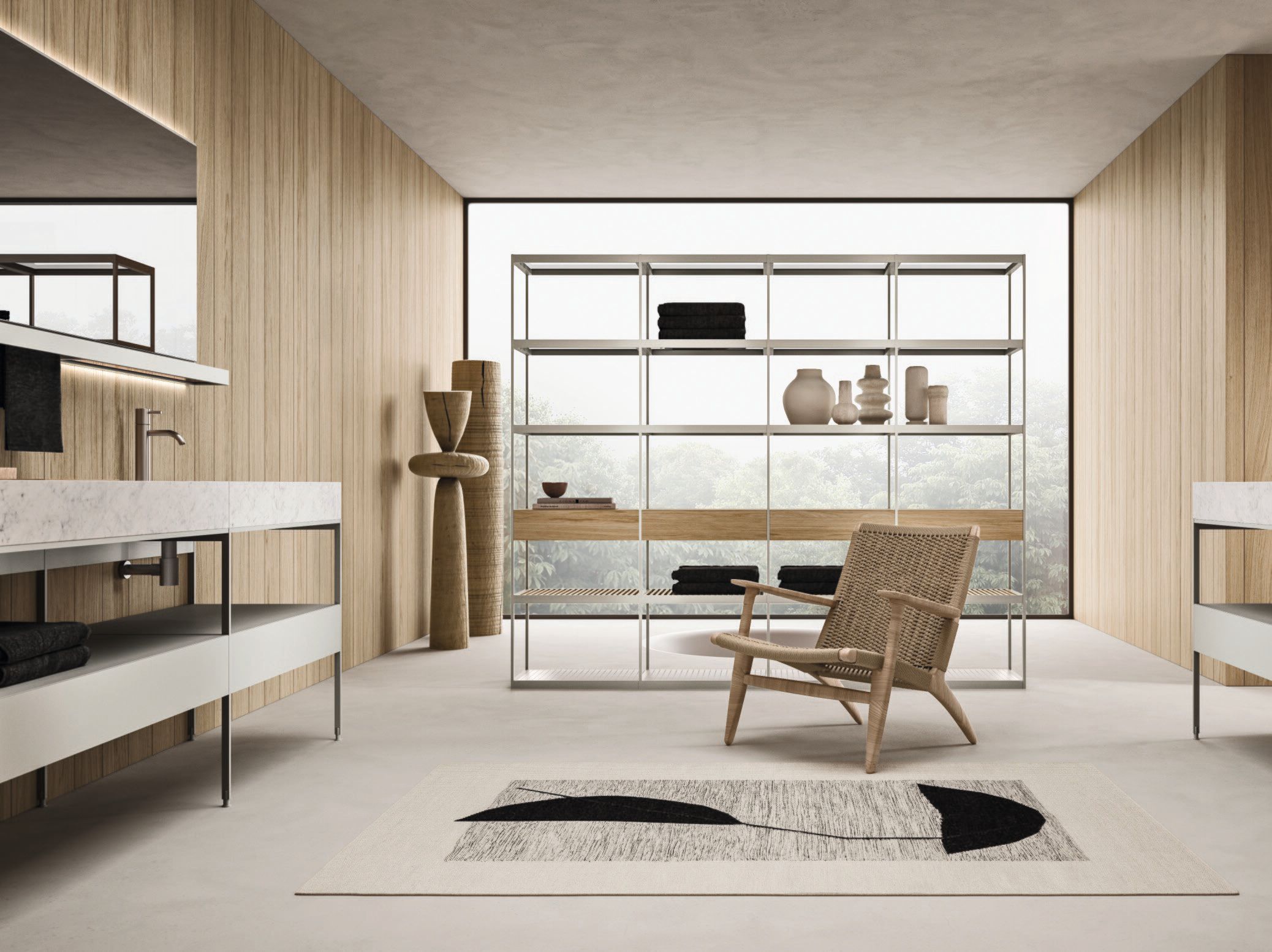 Мебель для ванной комнаты из алюминия и каррарского мрамора Noorth Fjord ARCH-00127060 - Вид №4