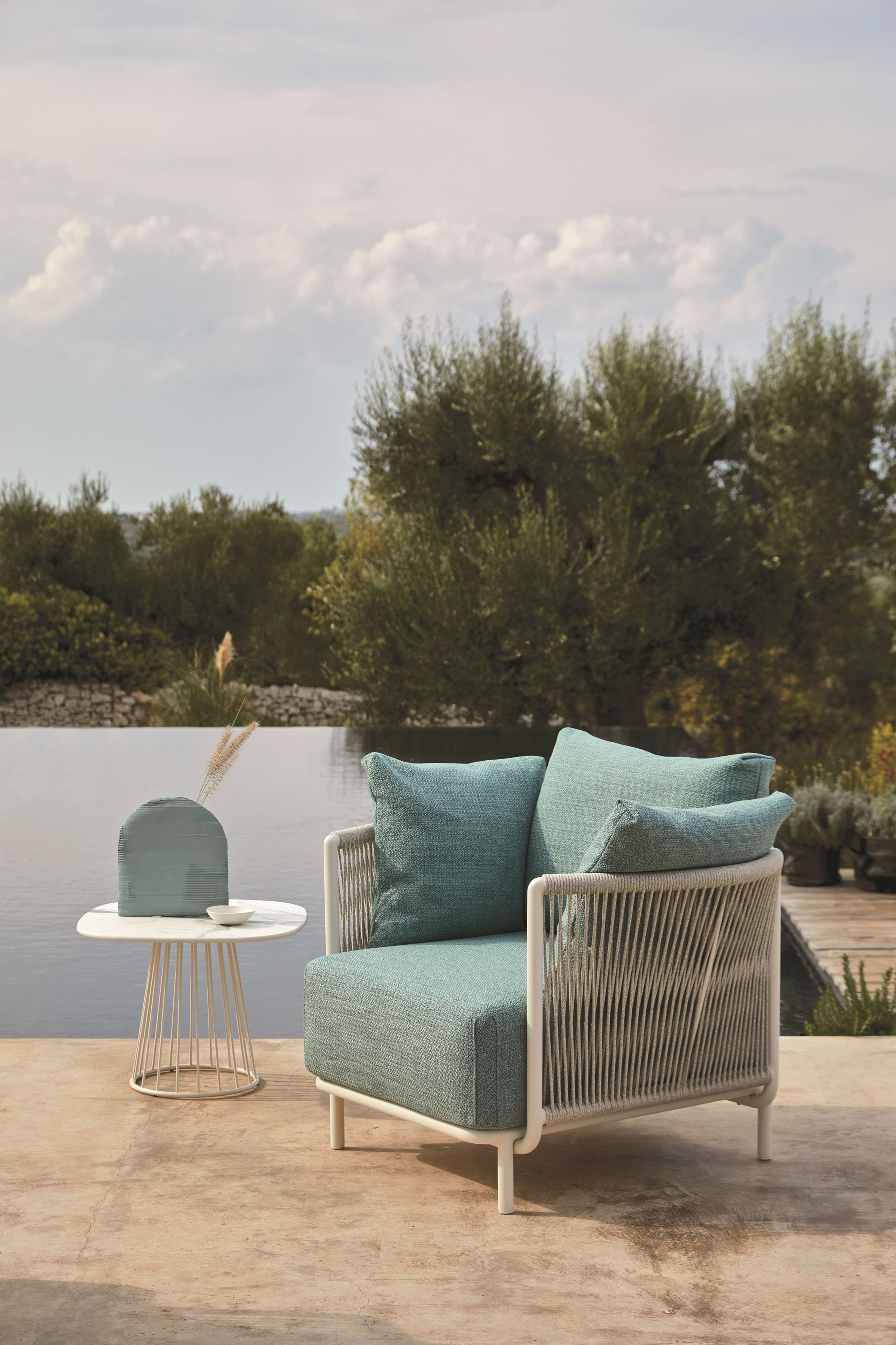 Плетеное кресло с полиэфирной веревкой Roberti Queen ARCH-00060886 - Вид №7