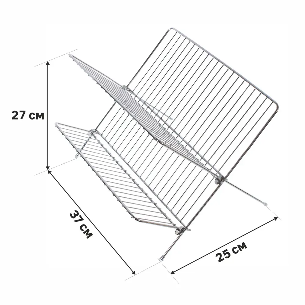 Сушилка для посуды NEO 37x25x27 см сталь цвет хром Santreyd STLM-2002884 - Вид №1