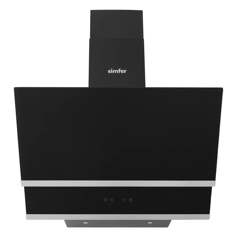 1115528 Вытяжка наклонная Simfer 8658SM черный STDN-0032666