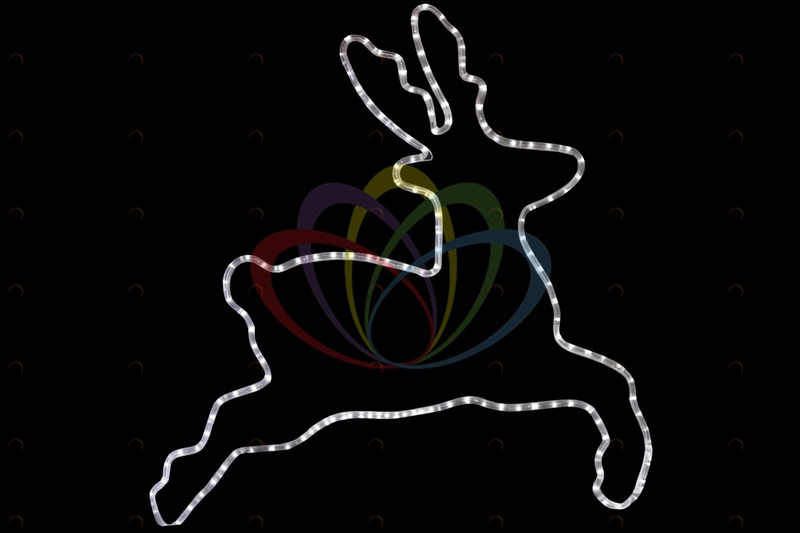 Фигура Бегущий олень белый 87x84 см SUPERNW СВЕТОВЫЕ ФИГУРЫ 217525 Белый 