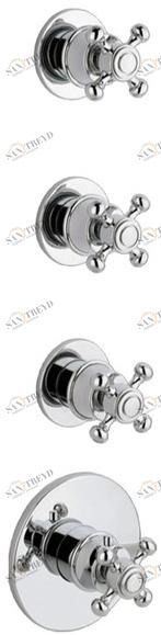 GUGLIELMI Встраиваемый термостатический смеситель для душа на 4 отверстия Classica Fiin00985