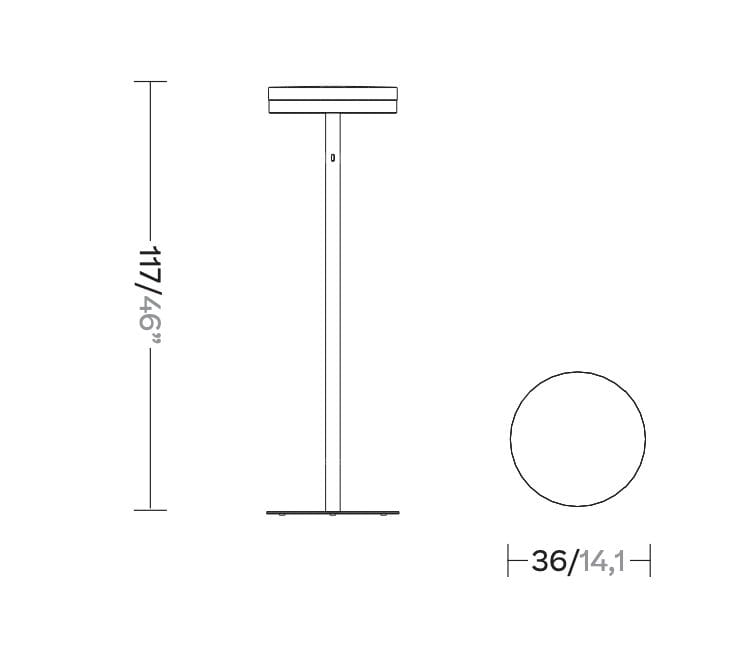 Торшер с батарейным питанием Kettal ANDA ARCH-00148028 - Вид №5