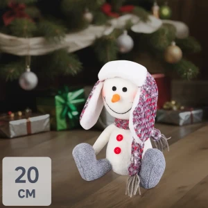 Декоративная фигура «Снеговик в шапке», 20 см 82193497 STLM-2189569