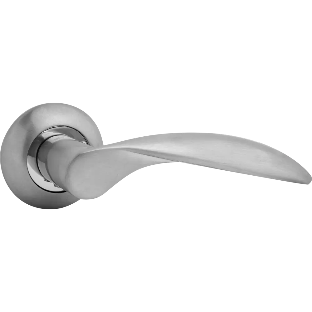 Ручка дверная на розетке Viola RM SC16, цвет матовый хром FUARO STLM-2162401