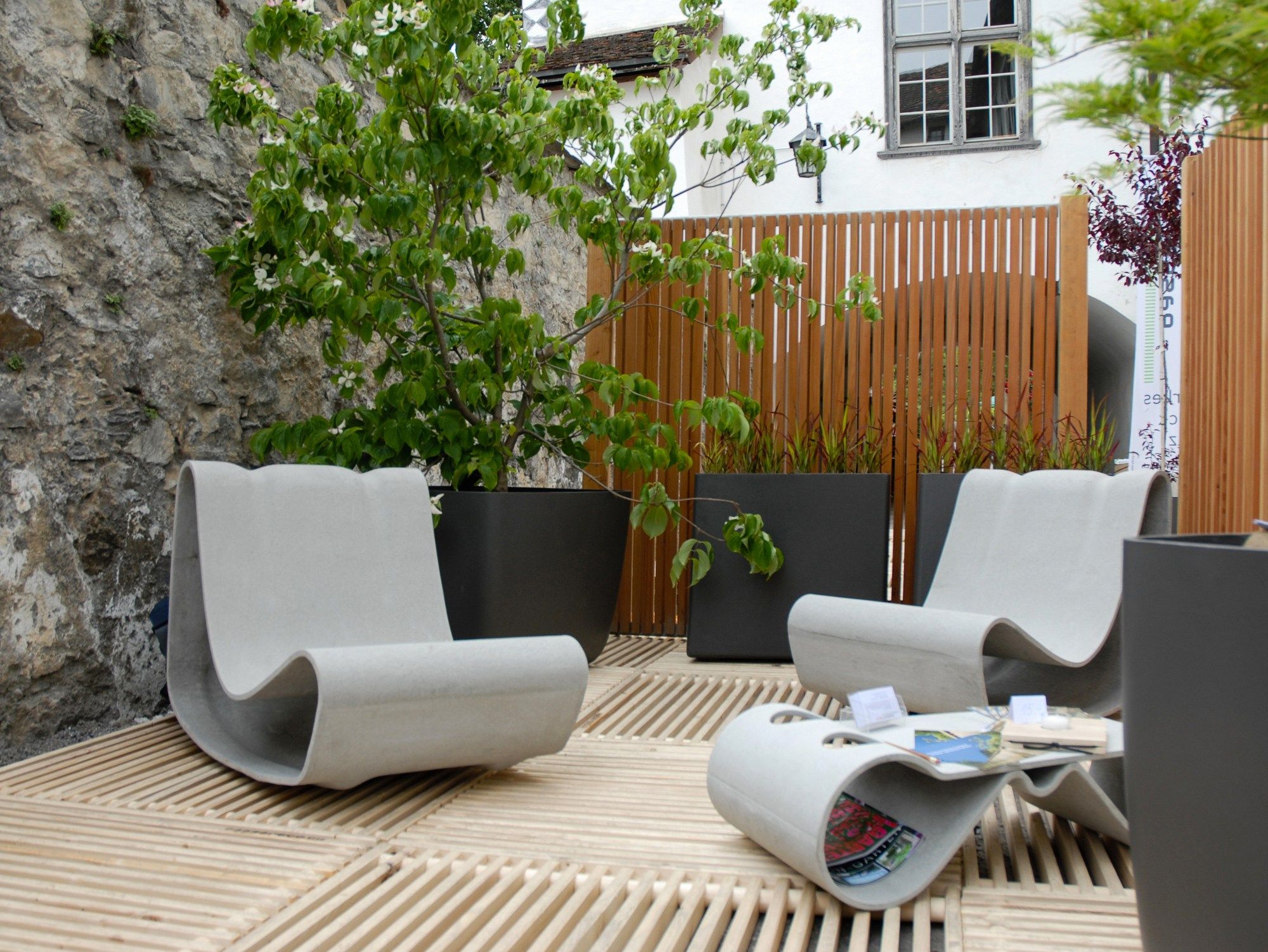 Бетонное садовое кресло SWISSPEARL дизайн ARCH-00114173 - Вид №14