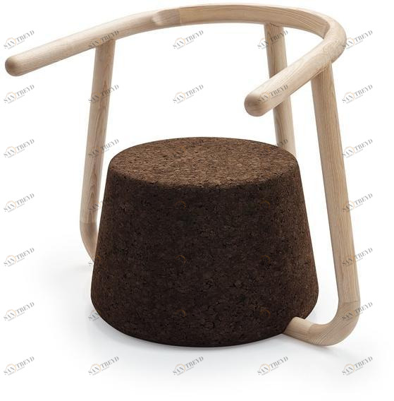 BlackCork Кресло в пробке с подлокотниками Ypsilon sun-id-1449805