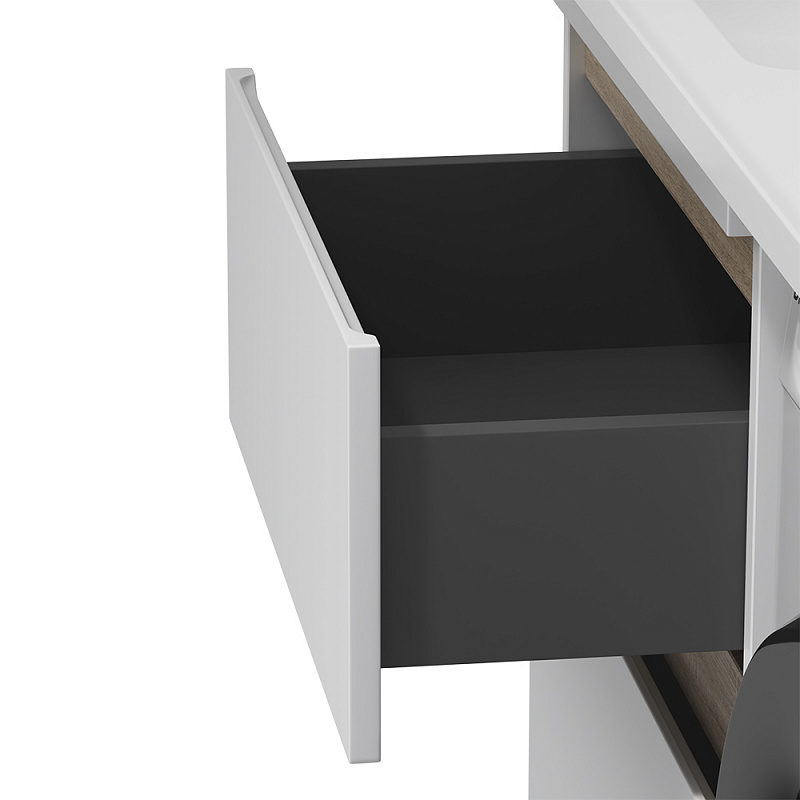 M85AFSX0602WG База под столешницу для стиральной машины напольная 60 см 1 ящик и корзина AM.PM X-Joy  - Вид №4