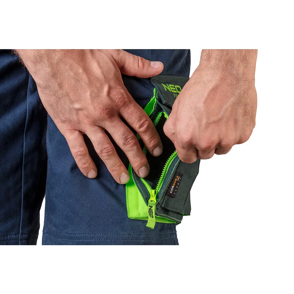 Шорты Neo Tools Premium темно-синие/зеленые размер M рост 178-181 STLM-2132048 - Вид №4