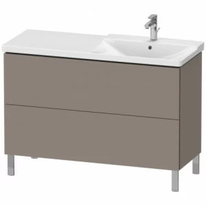 LC660304343 Тумбочка напольная L-Cube #LC6603 1220 x 481 мм Базальт матовый, декор