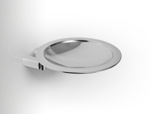 Настенная мыльница из хромированной латуни