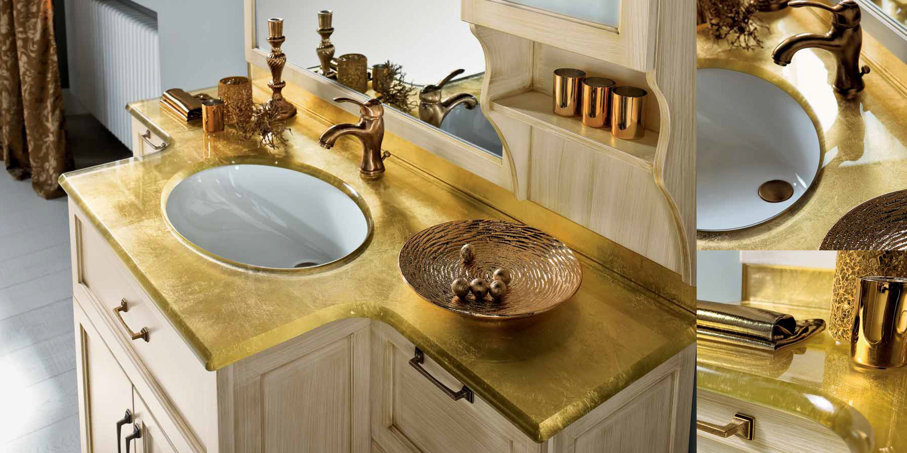 Комплект мебели для ванной комнаты 002 BMT Tudor 5576 - Вид №1