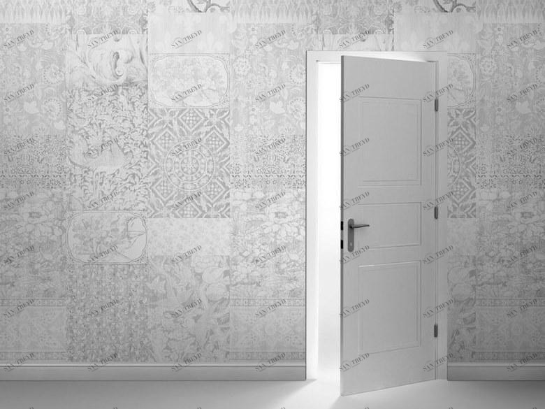 Mineheart Обои в стиле пэчворк Almost white Wal/072-3-4