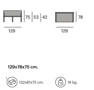 2-местный ТИК садовый диван Pilma Danout ARCH-00040857 - Вид №2
