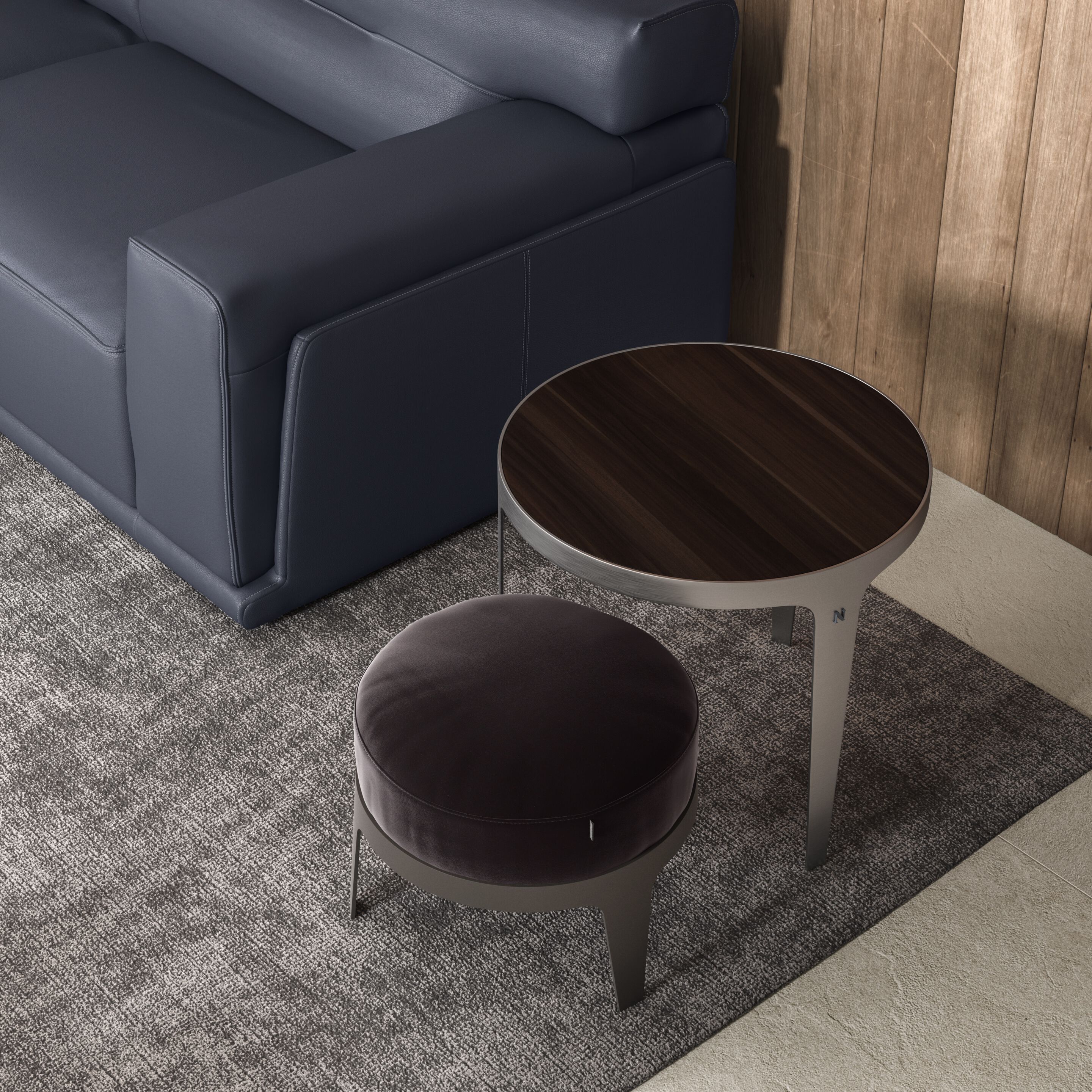 Кожаный угловой диван Natuzzi Italia Dorian ARCH-00052311 - Вид №2