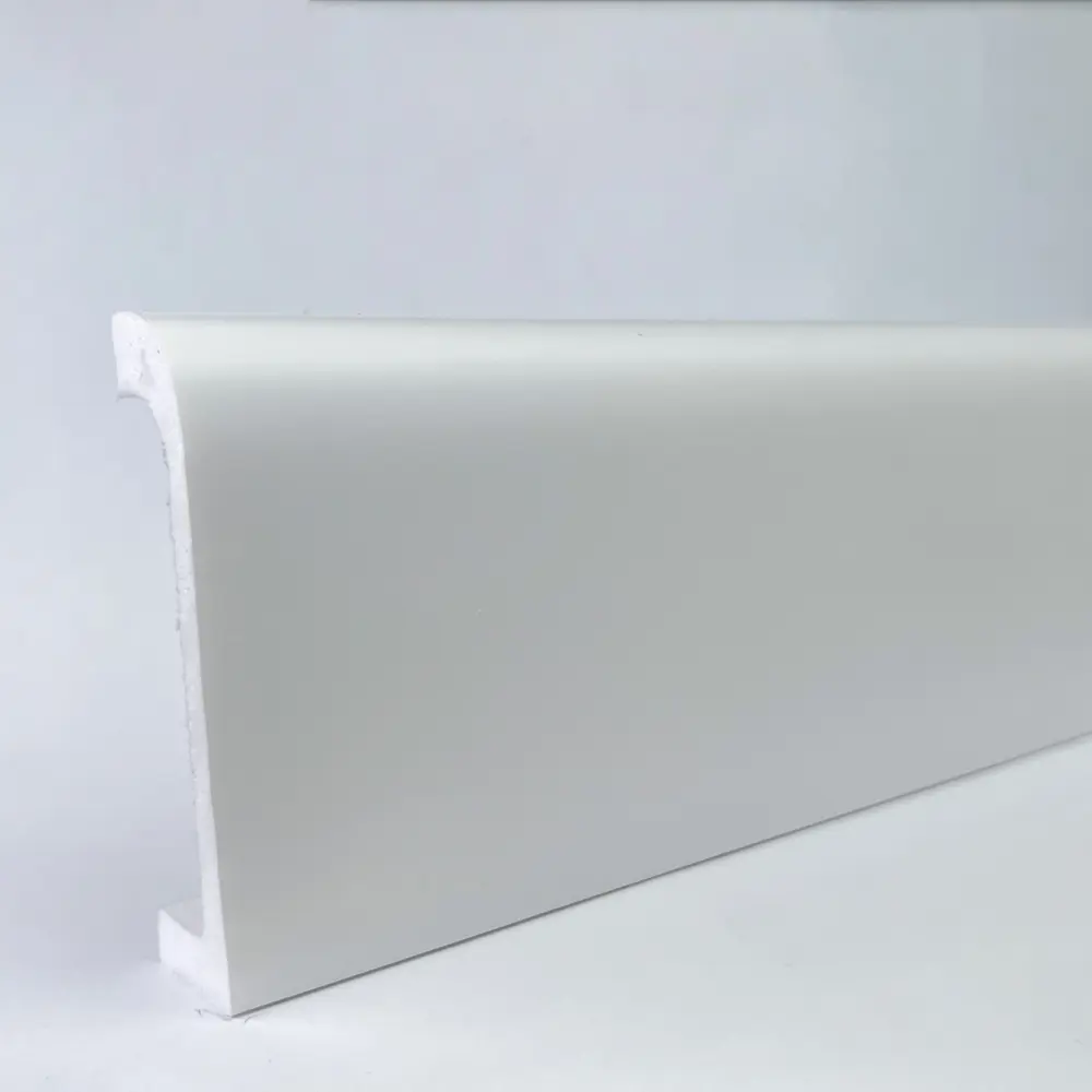 Плинтус Bello Deco 80x19x2000 мм ударопрочный влагостойкий дюрополимер белый жасмин STLM-2171467