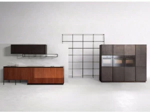 Xera by Arex Линейная кухня из стали и дерева