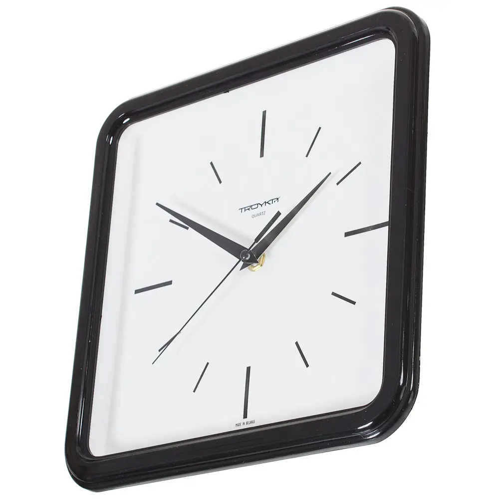 Часы настенные квадратные цвет черный диаметр 25 см TROYKATIME STLM-2048456 - Вид №1