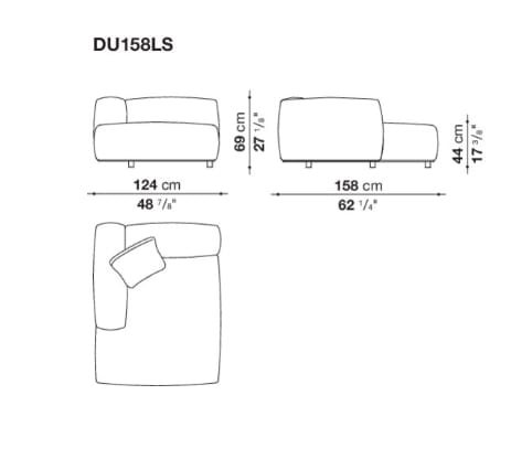 Модульный тканевый диван B&B Italia Dambo ARCH-00043318 - Вид №8