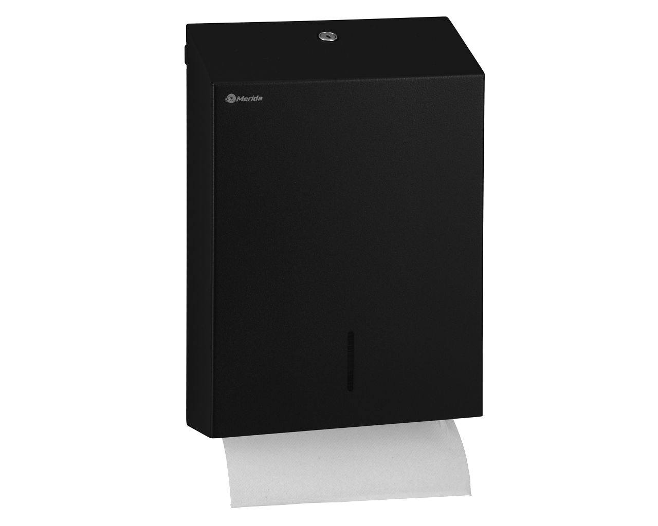 ASC106 Контейнер для одноразовых бумажных полотенец STELLA SLIM BLACK LINE MAXI, черный Merida  - Вид №3