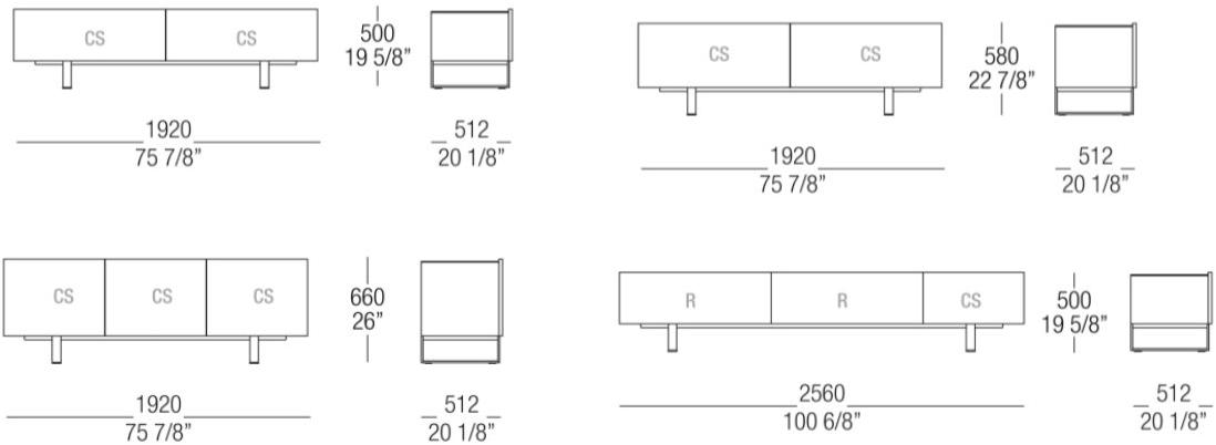 MisuraEmme Лакированный буфет с дверцами и ящиками Atelier sun-id-1491850 - Вид №5