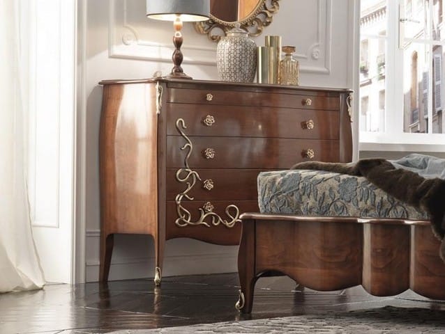 Комод из массива дерева со встроенными ручками GUERRA VANNI очарование ARCH-00061414 - Вид №1