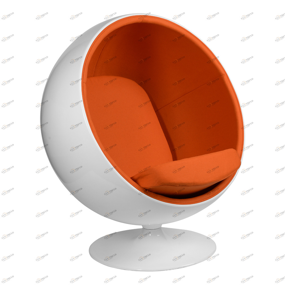 Кресло Eero Aarnio Style Ball Chair оранжевое SOHO DESIGN ДИЗАЙНЕРСКИЕ, EERO BALL 131531 Оранжевый 