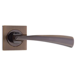 Ручки дверные на розетке Lorena 117, ЦАМ, цвет кофе 15462435 STLM-2133463